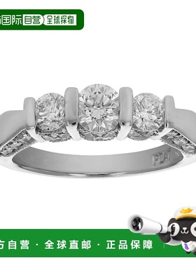 自营 vir jewels1 1/2 克拉钻石 3 石戒指铂金 - 白色 美国奥莱直