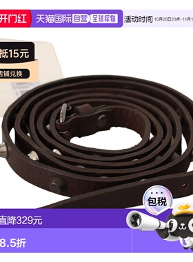自营Costume National Leather Tone Buckle Women's Belt - brow