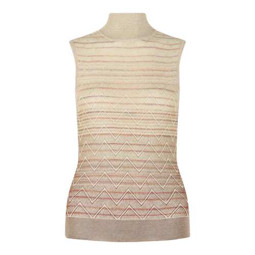 自营m missoniOmbre Zig Zag High-Neck Top - neutrals 美国奥莱