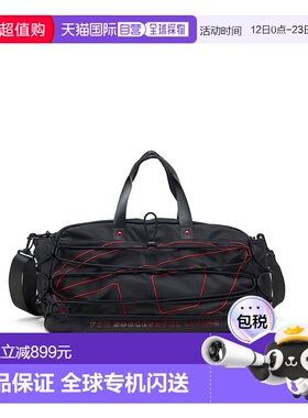 香港直邮DIESEL Tech-D 红色标志 涤纶 旅行包 男款 黑色X10412P3