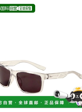 自营Nike Men's 59 mm White Sunglasses - crystal clear 美国奥