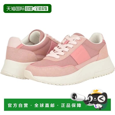 自营Calvin Klein Pippy Sneakers Women's Pink Lace Up Comfort