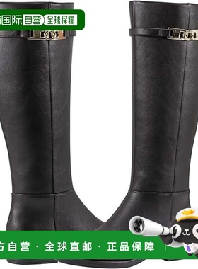 自营Bandolino Romi Women's Black Faux Leather Knee High Ridi