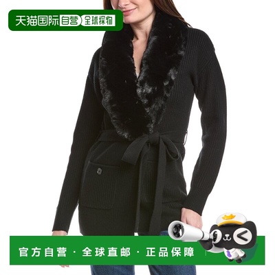 自营Generation Love Patty Combo Wool Cardigan - black 美国奥