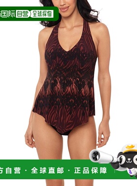 自营Magicsuit Zabra Taylor Tankini - Brown 美国奥莱直发泳衣
