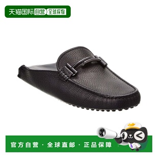 自营 TOD's 皮革乐福鞋 - 黑色 美国奥莱直发豆豆鞋男鞋一脚蹬
