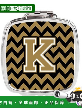 自营Carolines Treasures CJ1050-KSCM 字母 K 雪佛龙黑色和正品