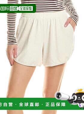 自营 electric & roseElectric Rose Linen-Blend Track Short -