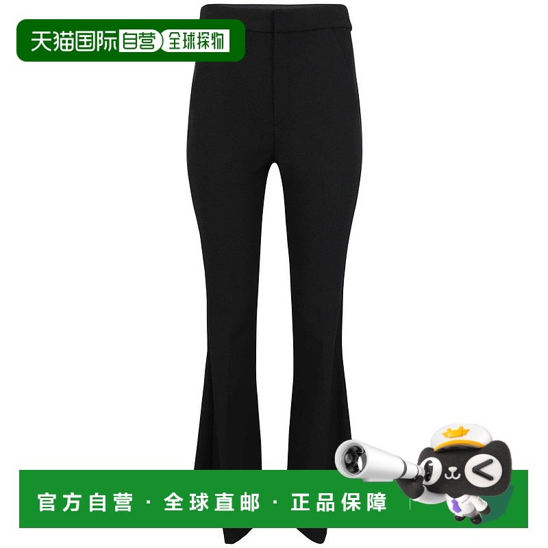 自营 vinceRise Pintuck露脐长裤-黑色 美国奥莱直发休闲裤西装裤