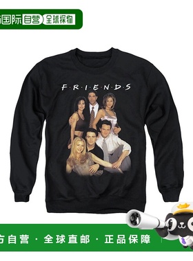 自营 gildanFriends Stand Together 成人圆领运动衫 - 黑色 美国