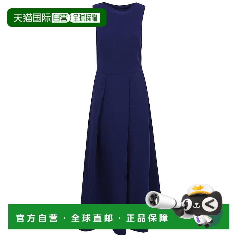 自营emporio armaniSleeveless Maxi Dress With Fitted Bodice -