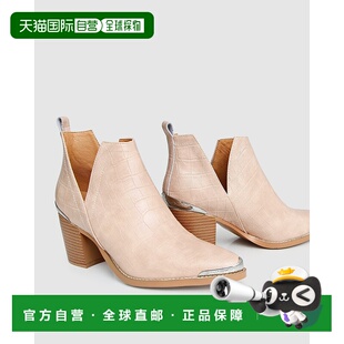 腮红 自营 bloom奥斯汀绒面脚踝靴 美国奥莱直发女靴 belle