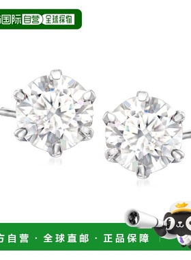 自营Ross-Simons Moissanite Stud Earrings in Sterling Silver