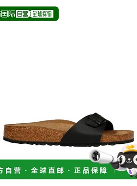 1h可退 香港直邮Birkenstock 黑色Madrid Birko Flor 凉鞋 040793