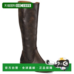 棕色 Carson高筒绒面靴 美国奥莱直发高筒靴 Frye 自营