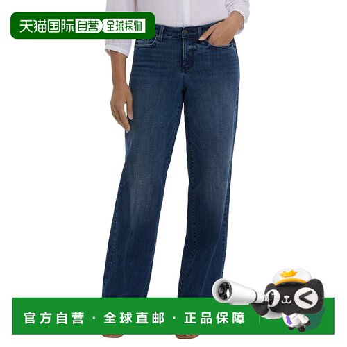 自营NYDJ Petite Teresa Moonlight Wide Leg Jean - blue 美国奥