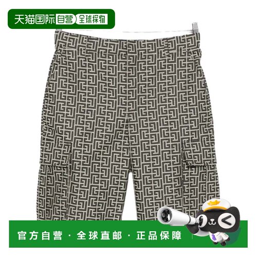 自营balmain黑色短裤休闲工装短裤-灰色 美国奥莱直发