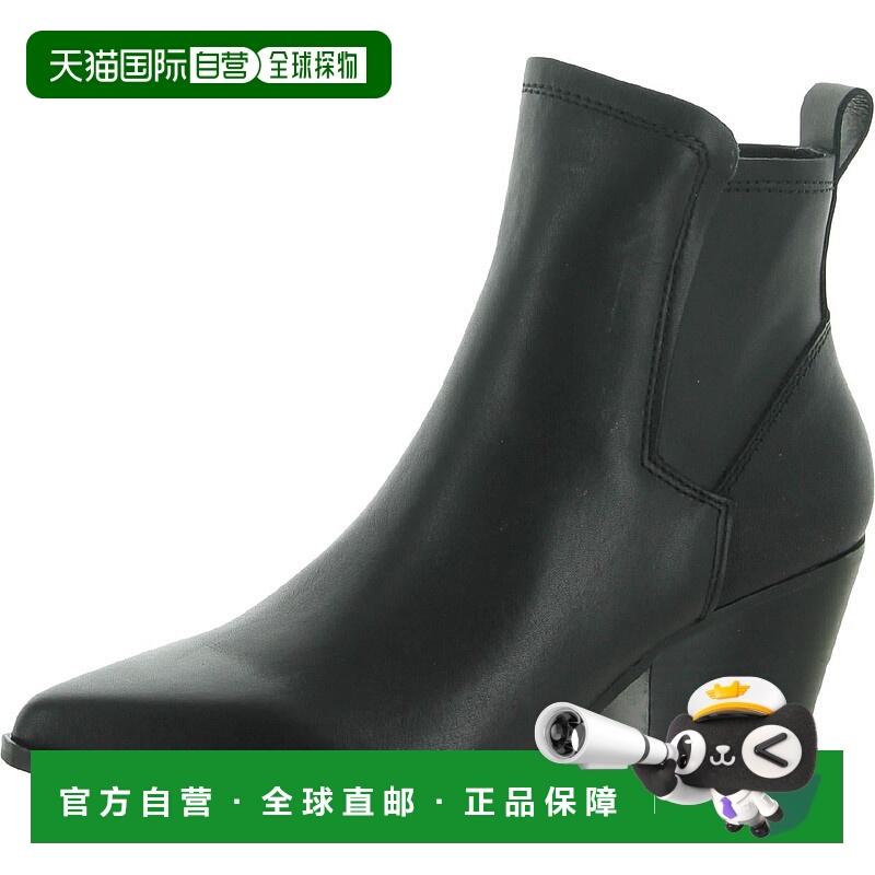 自营dolce vitaWomens Leather Ankle Ankle Boots - black leath