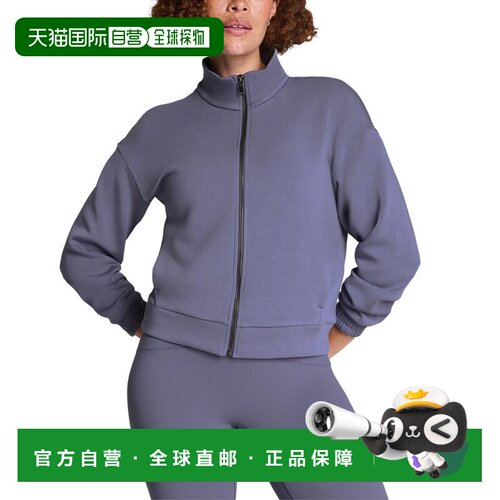 自营SPANX Brushed Full Zip Jacket - pewter 美国奥莱直发