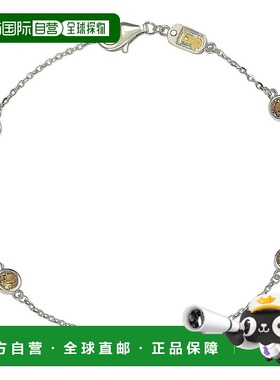 自营 Suzy Levian 黄色蓝宝石 1 克拉纯银手链 - 黄色 美国奥莱直