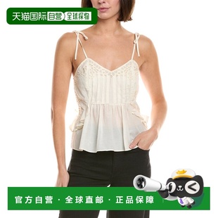 自营MOTHER The Fluttering Top - white 美国奥莱直发性感吊带