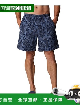 自营 Columbia FM1107-461男式大学海军蓝级背投游泳短裤JR210-蓝