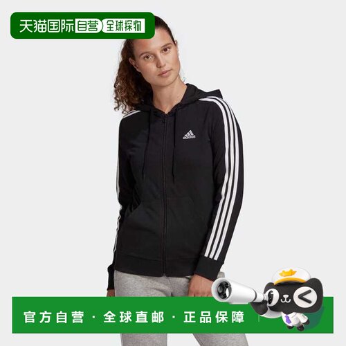 自营 adidas W ESS 3S SJ 运动套头连帽卫衣 28853-GL0798外套