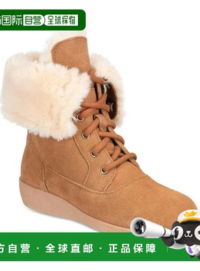 自营Style & Co. Aubreyy Boots Women's Brown Suede Ankle Wint