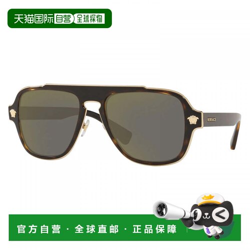 自营Versace Sunglasses Aviator Full Rim, Havana Frame And Da