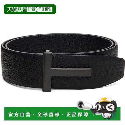 1h可退 香港直邮潮奢 Tom Ford 汤姆 福特 男士 黑色 Grain Leath