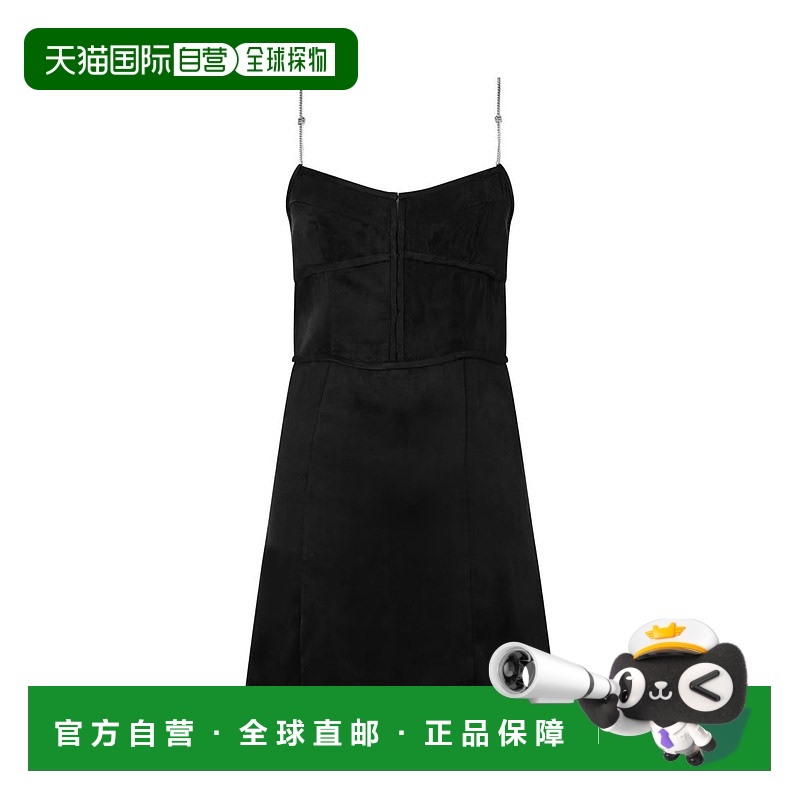 自营palm angels金属带吊带连衣裙-黑色 美国奥莱直发