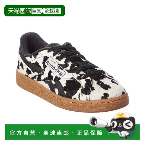 自营Reebok Club C Grounds UK Haircalf运动鞋-黑色 美国奥莱直