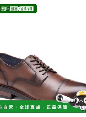 自营Johnston & Murphy Langston Cap Toe Dress Shoe - mahogany