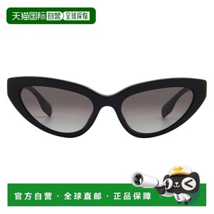 自营Burberry Debbie Grey Gradient Cat Eye Ladies Sunglasses