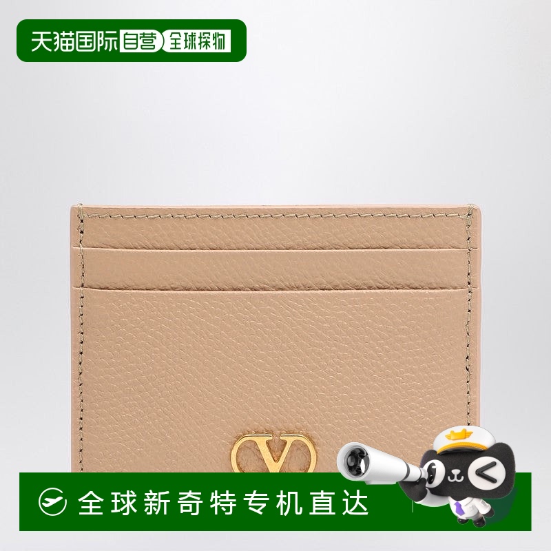 自营 Valentino Garavani女式Vlogo签名Cit卡座玫瑰沙粉 【美国奥
