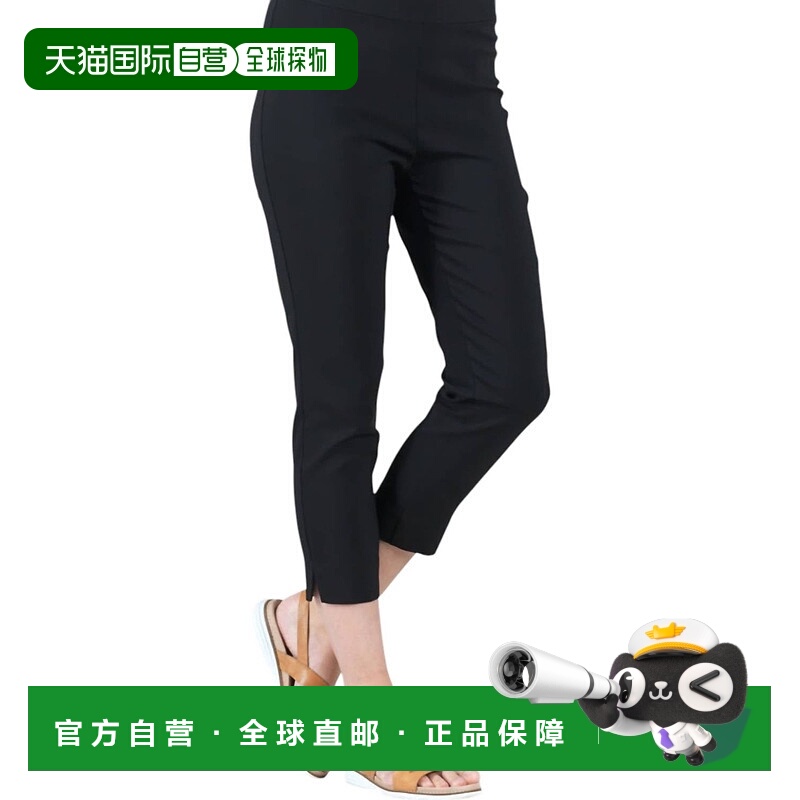 自营 clara sunwoo黑色Techno弹力七分裤 美国奥莱直发