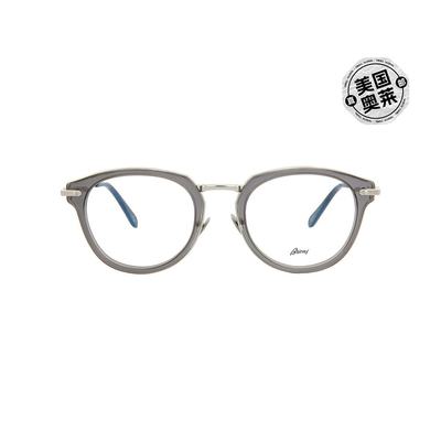 brioniRound- Acetate Optical Frames - brown silver transpare