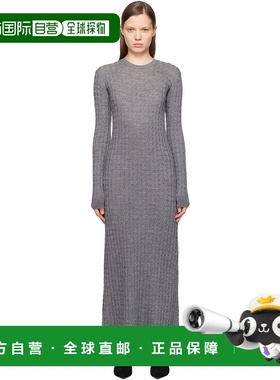 1h可退 香港直邮潮奢 TOTÊME 女士 灰色连衣裙 251WRD0142YA0036