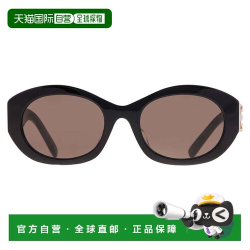自营givenchy纪梵希棕色椭圆形女士太阳镜GV40091F 01E 53 - mult