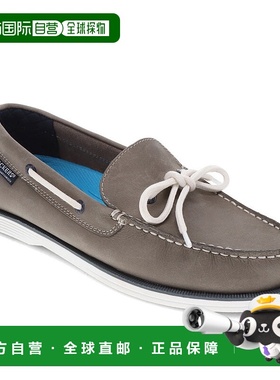 自营 Dockers男式Darnell真皮连衣裙休闲滑鞋-炭灰色 美国奥莱直