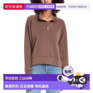 自营Vintage Havana Luxe Cloud Henley Pullover - brown 美国奥