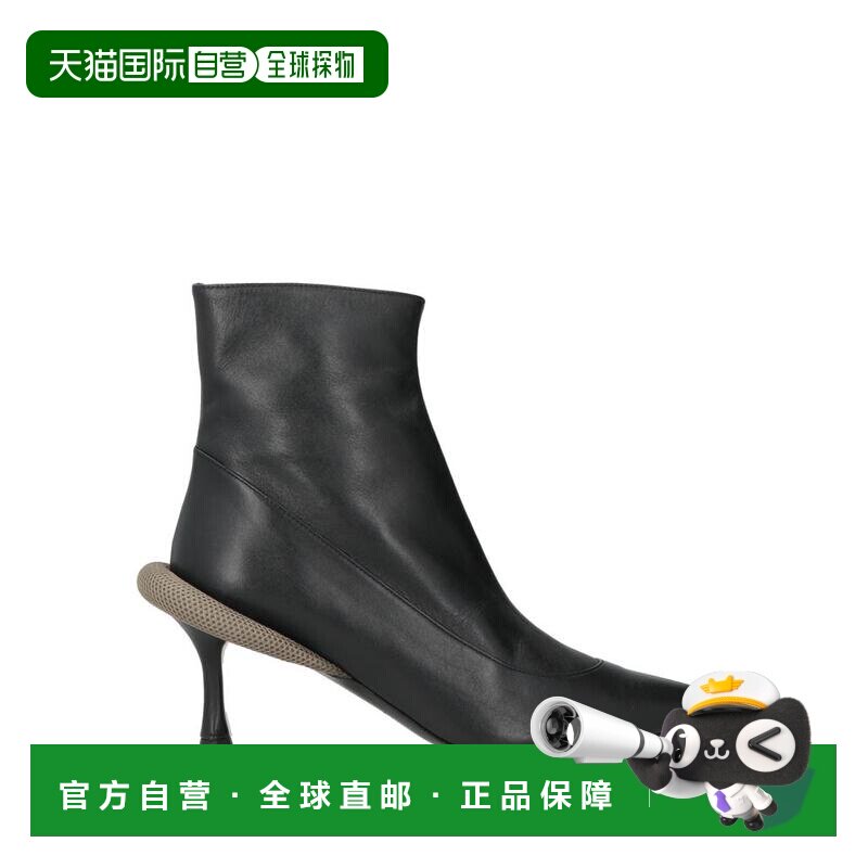 1h可退 【美国直邮】n 21 女鞋 踝靴 小牛皮真皮装饰尖头几何鞋跟