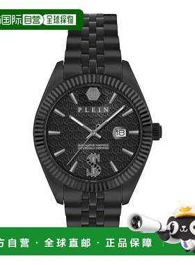 自营philipp pleinDate Superlative Crystal Watch - black/blac