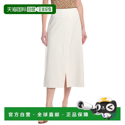 自营Kenneth Cole Midi Skirt - brown 美国奥莱直发半身裙包臀裙