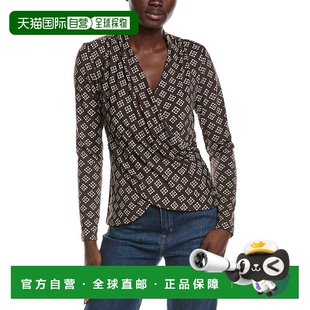 Brown 自营Vince Top Wrap 上衣美国直发奥莱 Camuto