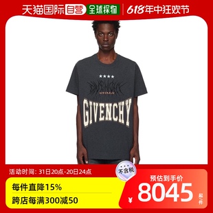 男士 givenchy T恤纪梵希纯棉圆领刺绣棉质 美国直邮 上装