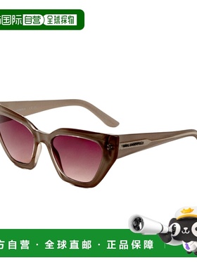 自营Karl Lagerfeld Women's 54 mm Brown Sunglasses - sand 美