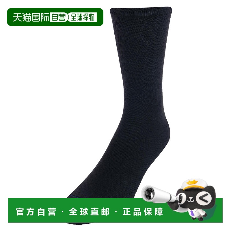 自营 dr. scholl's男士大码高筒及循环系统工作袜（4 双）- 黑色