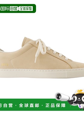 自营common projects复古牛磨砂运动鞋-常见项目-皮革-粉红色-粉