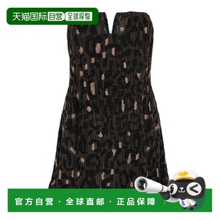 自营versaceEmbroidered Cocktail Dress - black 美国奥莱直发